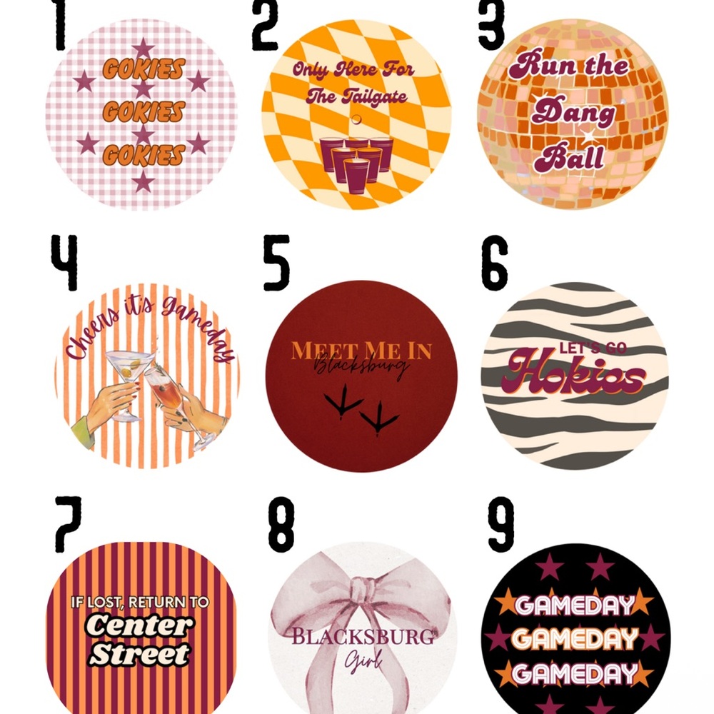 Assorted Gameday Button - Picture 2 of 14